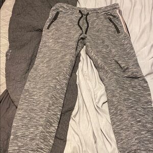 Burnside Heather Gray Joggers with Black Accents